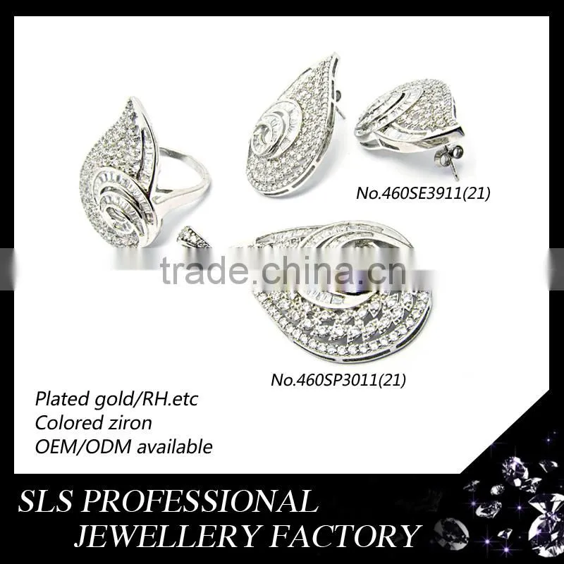 925 silver jewellery ladies earring/rings/pendants artificial kundan bridal jewellery sets