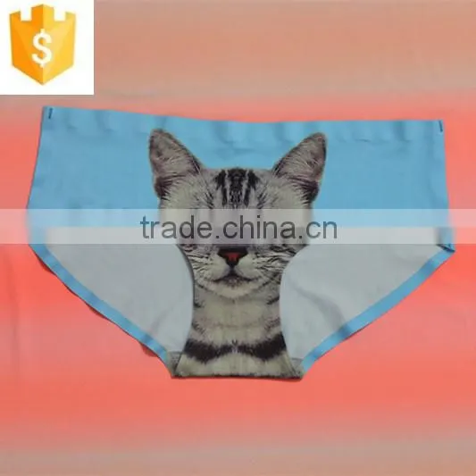 New sexy fashion ladies underpants 3D print design