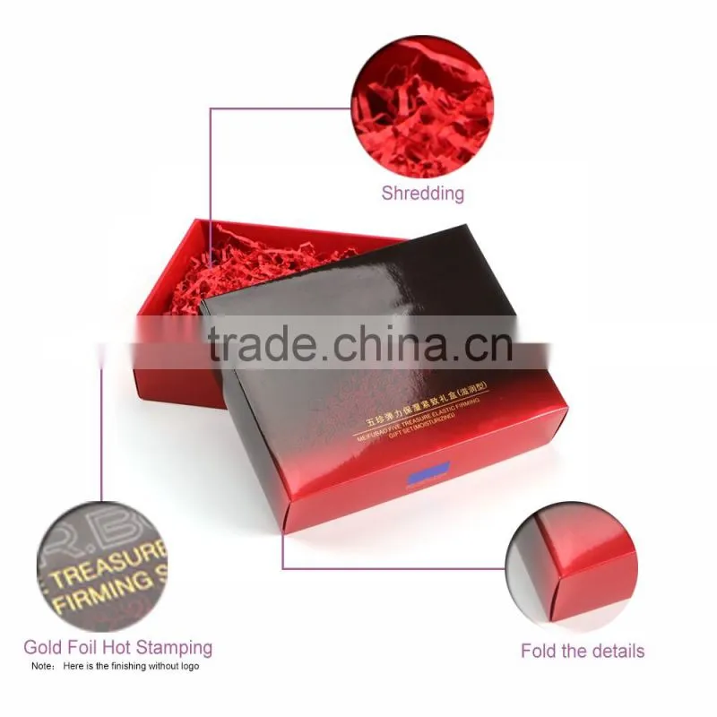 China well promotioned glossy printing cosmetic beauty box in hot selling