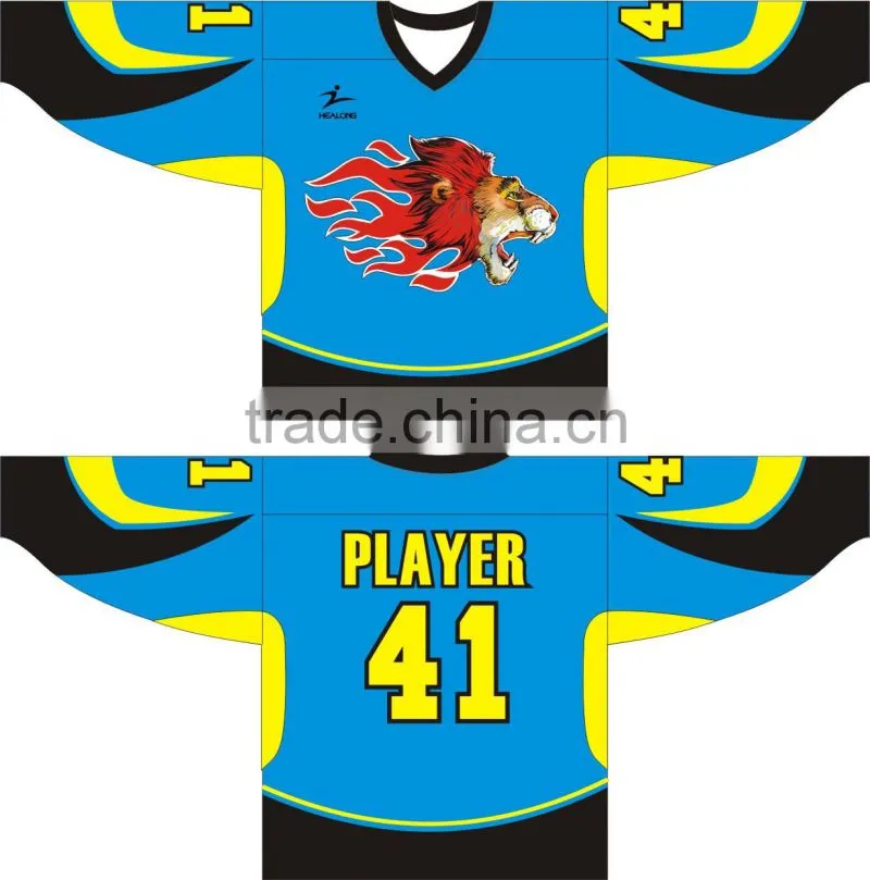 Full Sublimation Printing Customized Ice Hockey Top