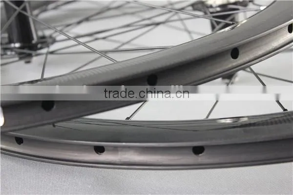 Carbon wheels 3K-matt road bike wheelset powerway M71 hubs bike wheels 50-TL