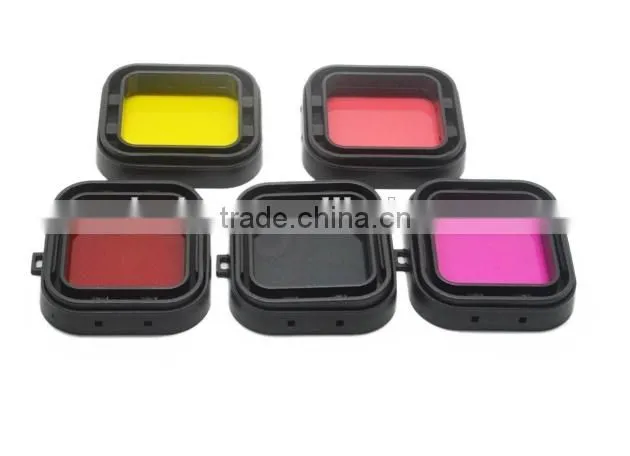 GoPro Snorkel Red Hero 3+ 4 Standard 40m Housing Filter for Blue Water