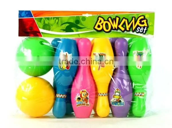 25cm Children bowling toy with 10 bottles and 2 balls