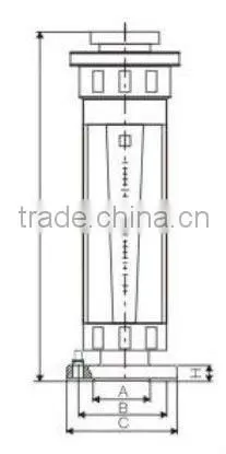 LZBS Glass tube rotameter flow meter