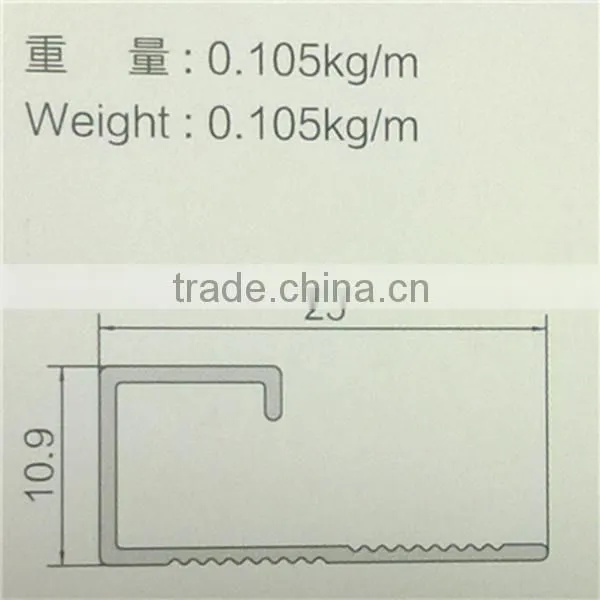 tile trim aluminum high quality powder coated
