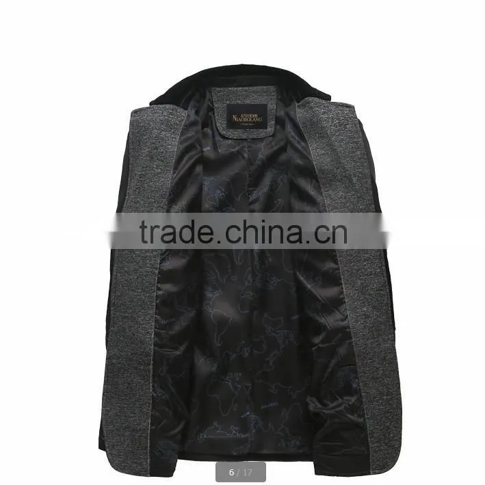 Lapel Classic Suit Men Jacket with 100% Polyester