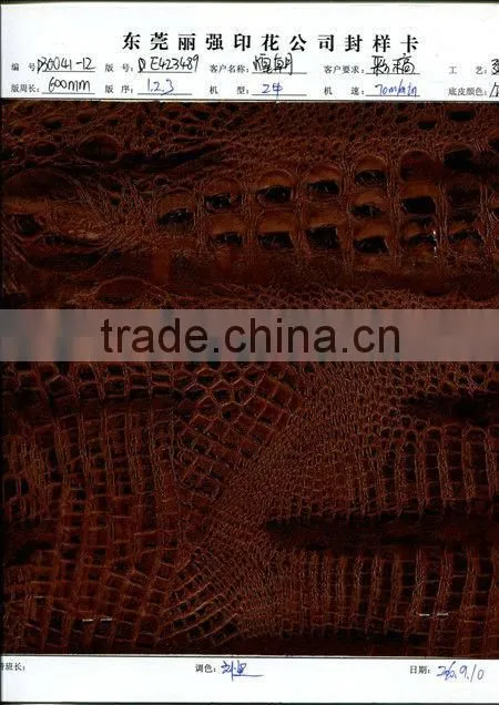 china 2013 crocodile pattern heat transfer film for textile