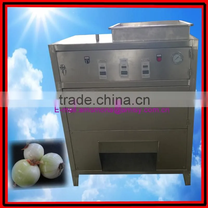 Electric Fresh Onion Skin Peeling Machine|Commercial Onion Peel Removing Machine