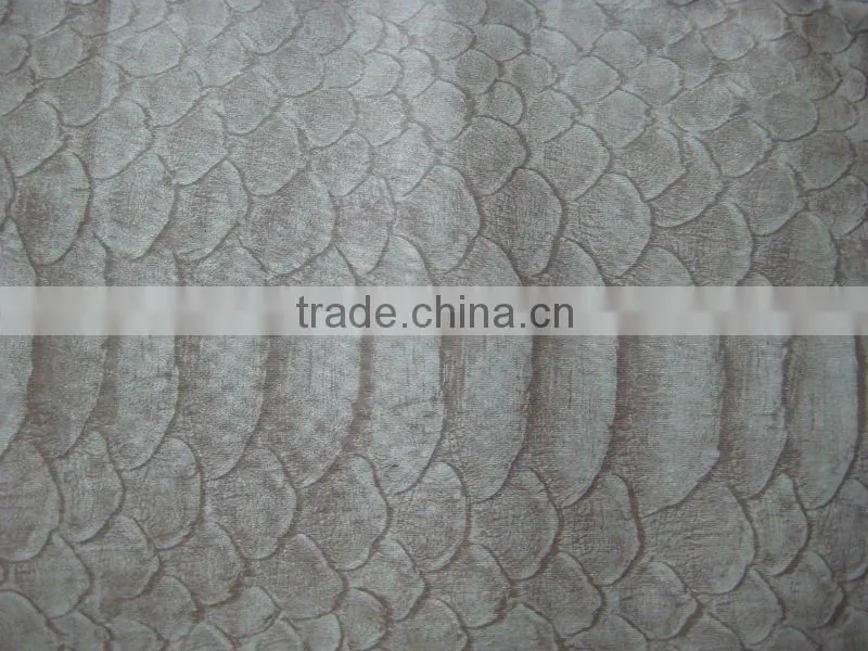 poly print suede fabric