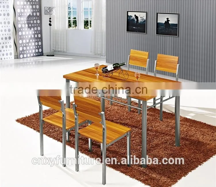 F1243 wrought iron compact antique dinner table modern dining room furniture dining table set