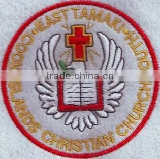 Wholesale factory direct price custom cheap 100% embroidered patch