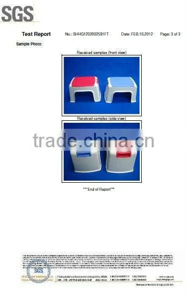 Square plastic portable household stool