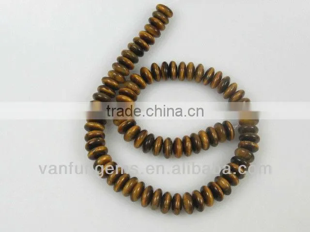 Gemstone Poppy jasper rondelle beads for jewelry