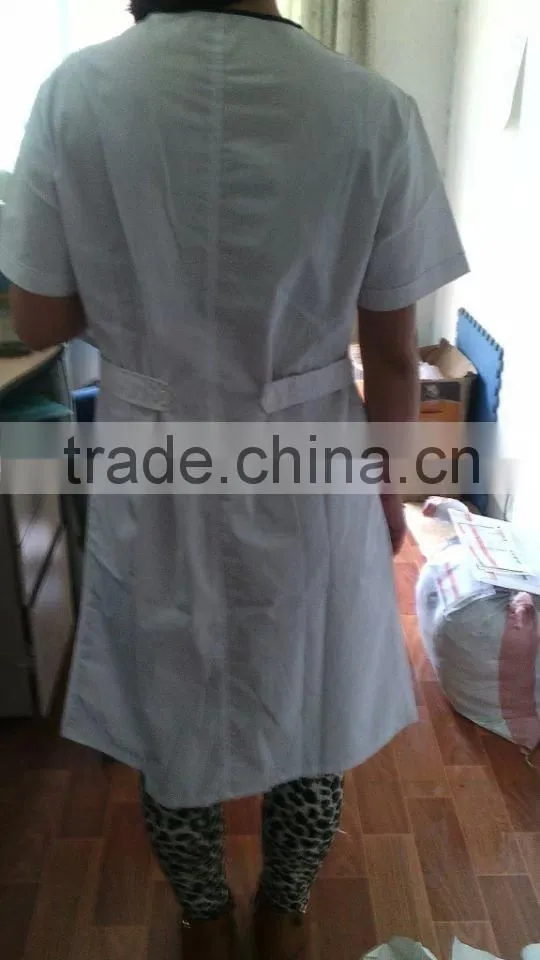 Fashionable Designed White Hospital Lab Coat
