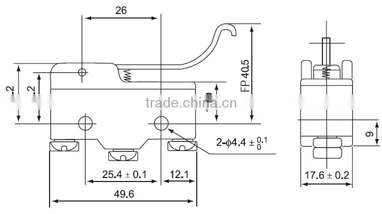 CNTD New China Products For Sale 1NO 1NC Waterproof Micro Switch CM-1706