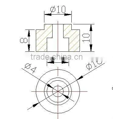 Square Metal Pipe Fitting Plug With Thread,Rubber/plastic stopper for automobile