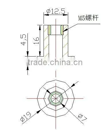 Square Metal Pipe Fitting Plug With Thread,Rubber/plastic stopper for automobile
