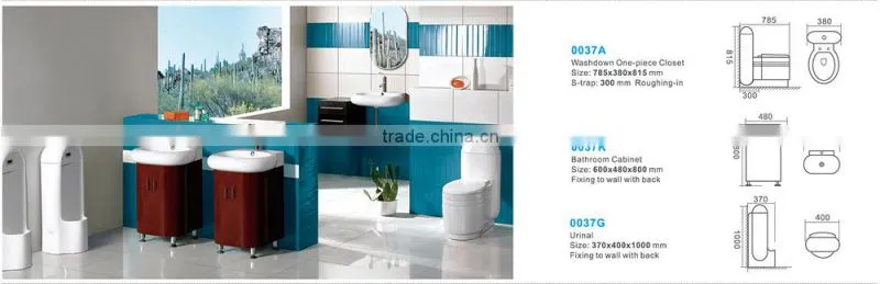 sanitary ware Ceramic bathroom design one-piece toilet set