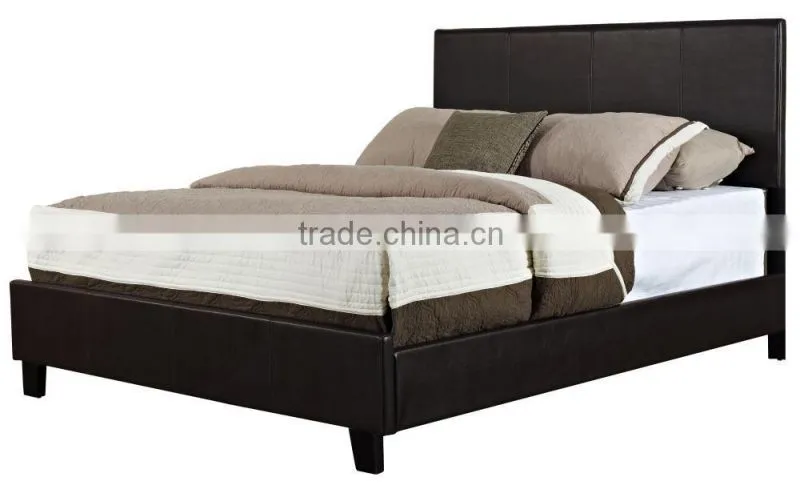Bolton Queen Upholstered United State style Platform Bed with Topstitched Panels AS-B49