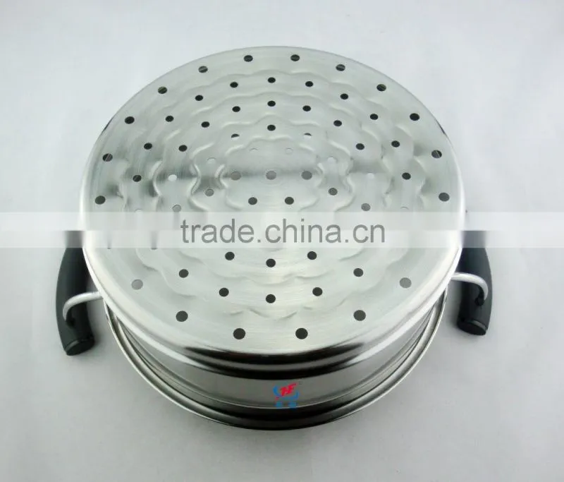 good quality stainless steel 3 tier food steamer cooker