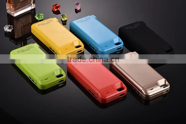 High quality safety certified battery charger case for iphone 5 se charger case charger