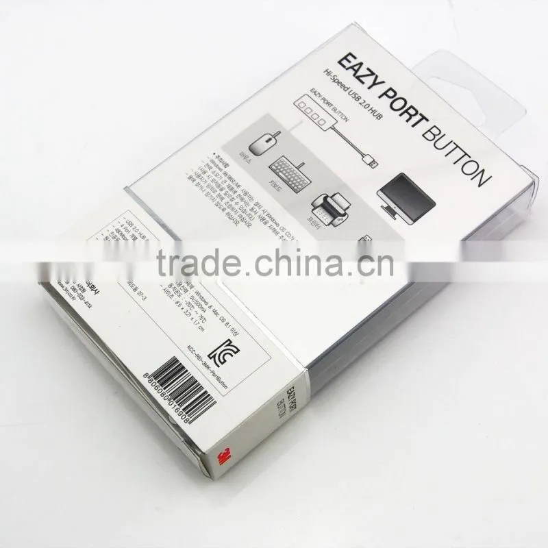 Factory Price USB 3.0 Hub 4 Ports Speed 5Gbps for PC laptop with on/off switch WHITE