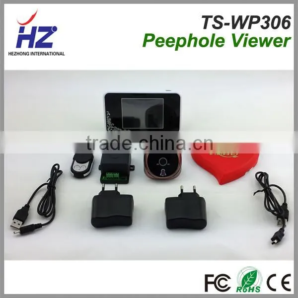 The latest 3.5''TFT-LCD infrared luxury touch screen digital wireless intercom peephole door camera