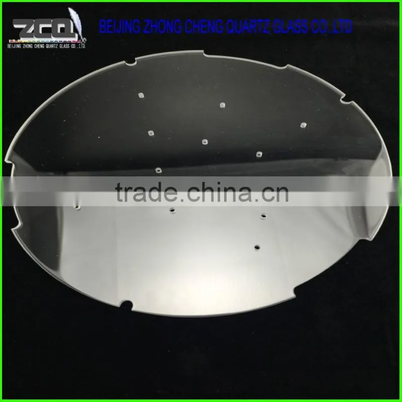 Quartz glass parts with holes