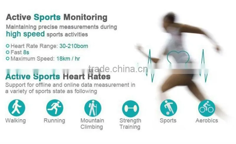Premuim 1Inch OLED Bluetooth Smart waterproof Bracelet / Wrist Band Sport 80mAh Smart Watch With Pedometer
