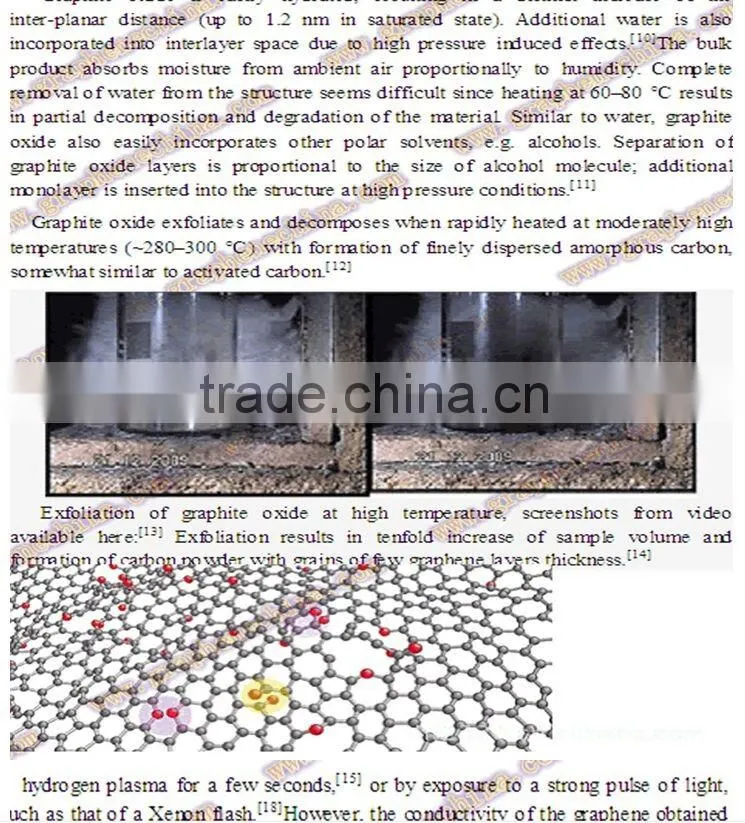 Aqueous graphene oxide chemical solution