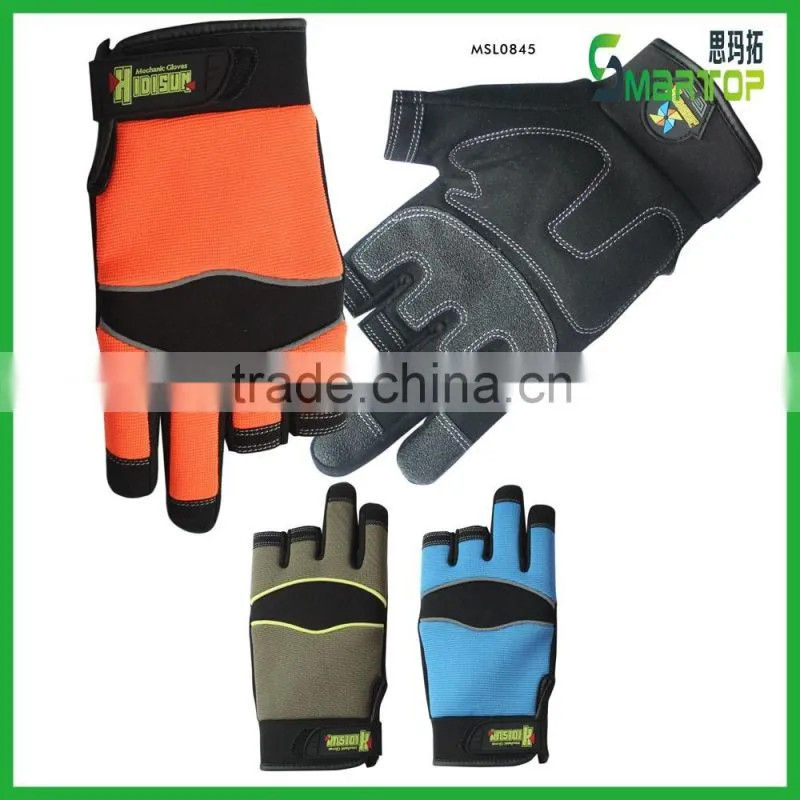 New products on china market fingerless silicon palm sport glove