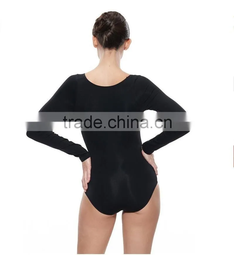 Women's Shapewear Long Sleeve Open Crotch Body Shapers Plus Size