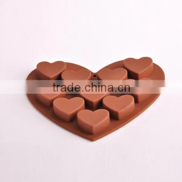 Novelty Heart Shape Silicone Molds