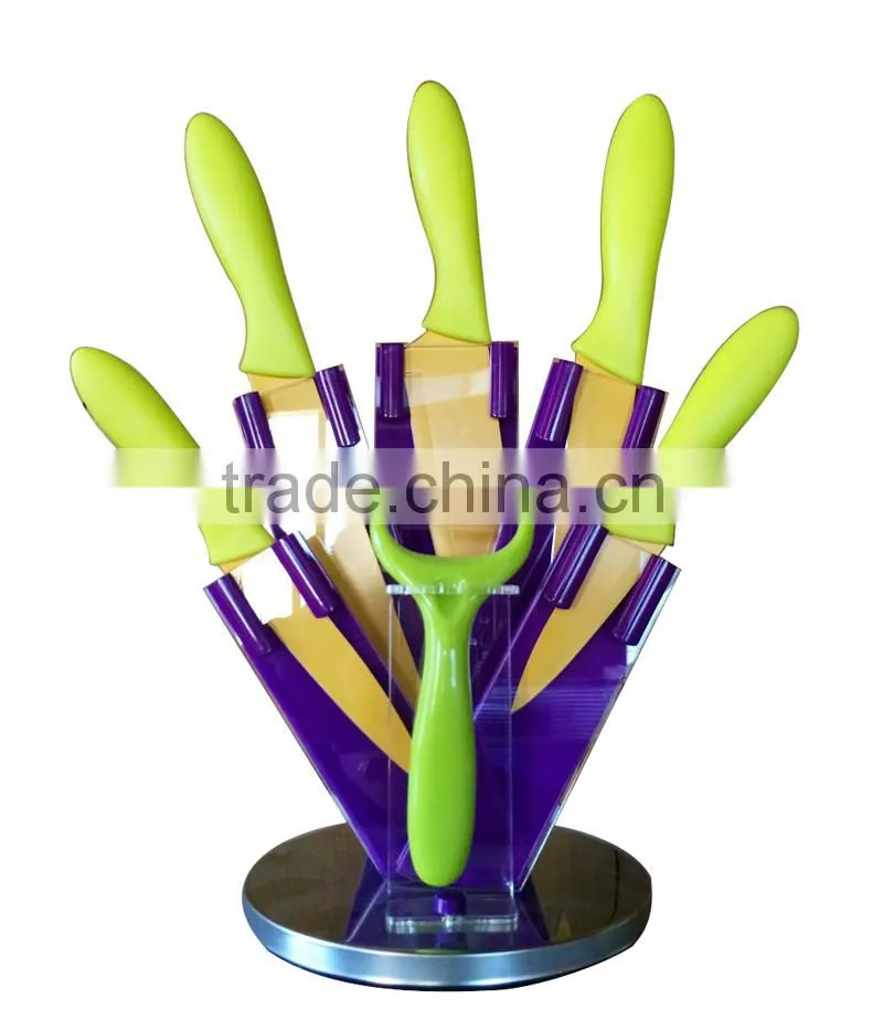 nonstick patterned swiths knife sets