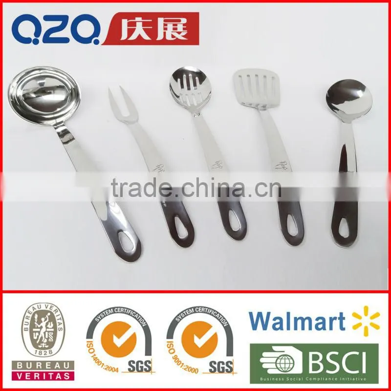 Personalized 5pcs stainless steel cooking tool set