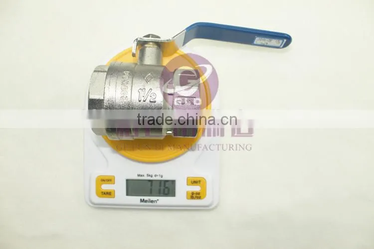 GLD Cheap price 5PCS/LOT hot sale 1/4" Double male external thread ball valve ,brass ball valve , valvecopper ,