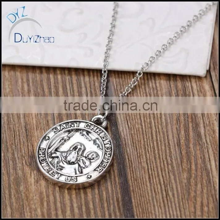 Fashion jewelry round alloy pendant designs