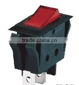 CNGAD Illuminated electrical rocker switch 10A 250V( electrical rocker switch,miniature boat switch)(KCD3-102/B2)