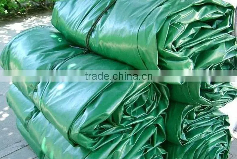 PVC Coating Canvas Tarpaulin Army Green Tarpaulin Stocklot