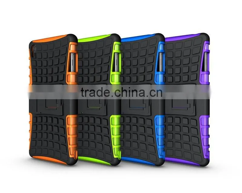 Dual Layer Tough Rugged Kickstand Hybrid Heavy Duty Armor Shockproof Case For Sony Z3