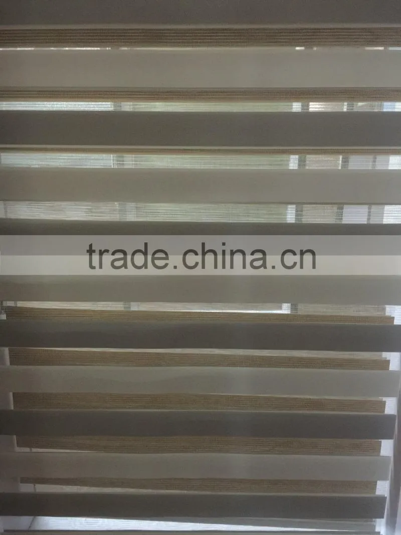 100% polyester new desigh ready made zebra blinds