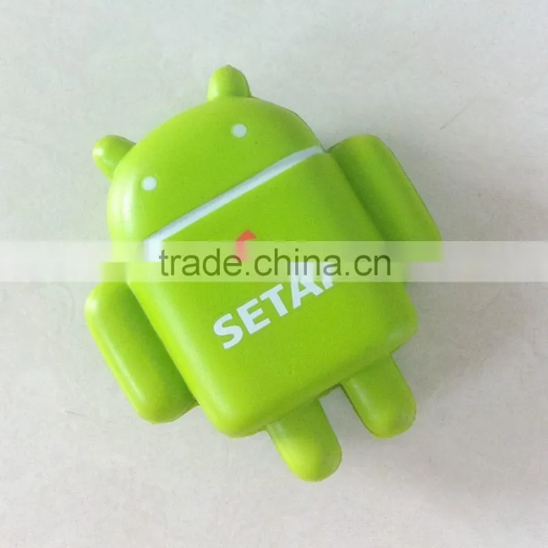 green Android pu antistress toy