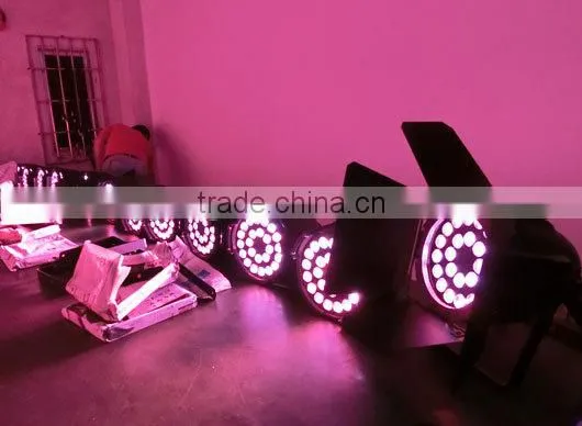 Newest hot selling 24x15W LED par64 lighting RGBAW + UV 6 in 1 par can indoor