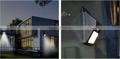 10 pcs security LED triangle wall light ,Solar motion sensor wall light with 10 LED, Solar wall lamp with SMD 2835 10PCS LED