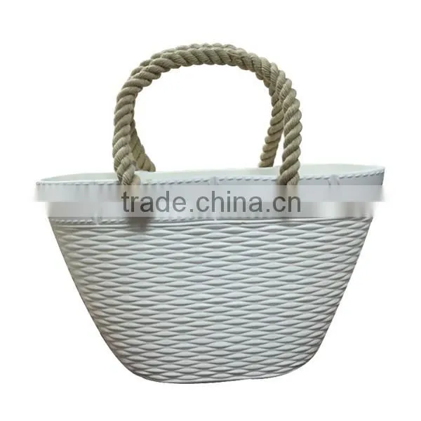 new trendy silicone beach bag with rope