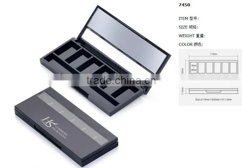 7 color empty eyeshadow palette