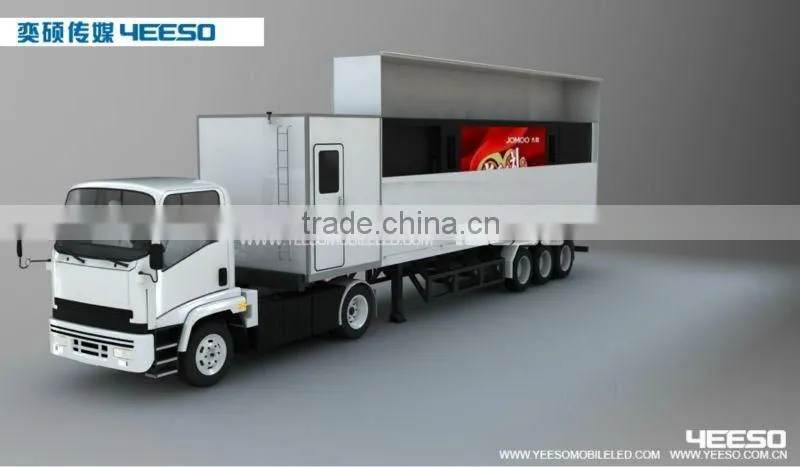 YEESO Mobile Stage Container, led mobile advertising container ,For trade shows, outdoor advertising - C40