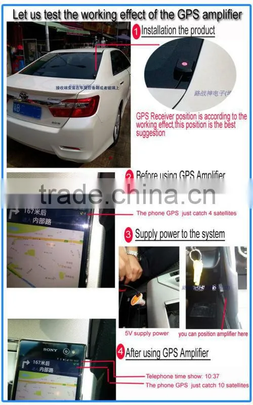 GPS Antenna GPS signal Amplifier receiver+transmitter USB connector,amplifying GPS signal for navigation system navigator phone