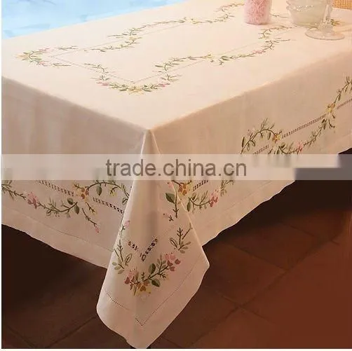 hand emroidery table cloth