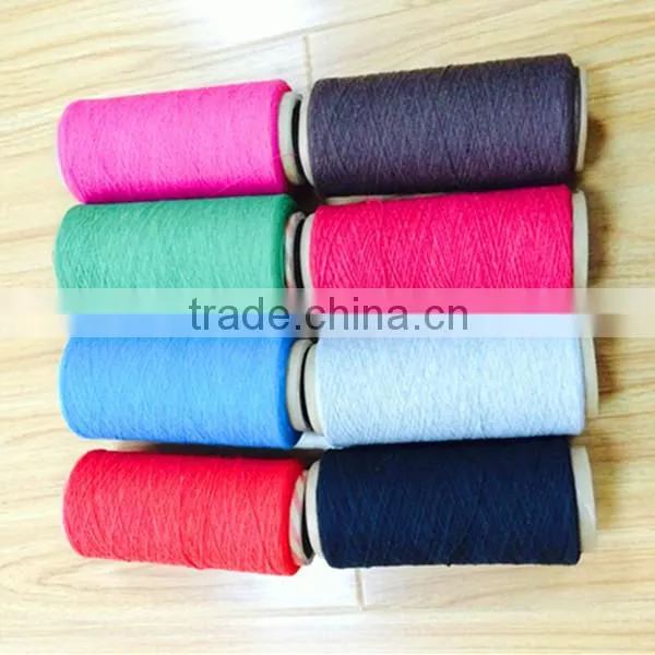 Hot cotton polyester working glove yarn